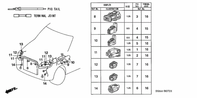 Electrical Connector (FR.) (2) for 2005 Honda CR-V #0