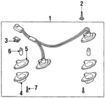 2651040U00 - Electrical: License Lamp for Nissan: Maxima Image image