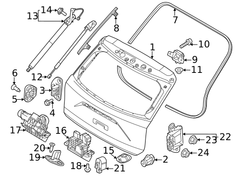 Gate & Hardware for 2023 Kia Niro #0
