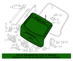 72800-AT020 - Lift Gate 2023-2025 Kia | Kia.Parts Store