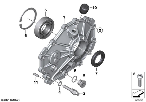 Transmission Casing, Oil Pan for 2024 BMW-Motorrad CE #0