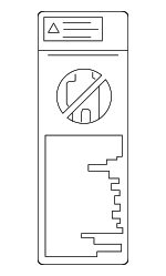 7459653010 - Body: Air Bag Label for Scion: tC, xA, xB, xD | Toyota: 4Runner, Avalon, Camry, Celica, Echo, FJ Cruiser, Highlander, Land Cruiser, Prius, RAV4, Venza, Yaris Image
