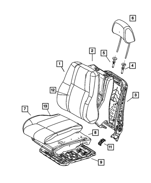 Front Seats and Attaching Parts for 2006 Jeep Commander #1