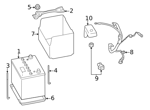 Battery & Related Components for 2014 Subaru Impreza #0