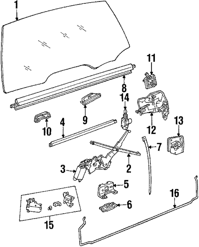 20005624 - Body: Window Regulator for GM Image