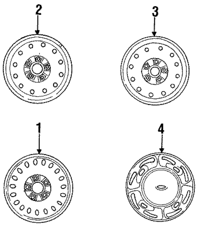 F58Z1130B - : Wheel Cover for Ford Image