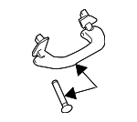 1K0857607NY20 - Body: Grip Handle for Volkswagen: CC, GTI, Jetta, Passat, R32, Rabbit, Tiguan, Tiguan Limited Image