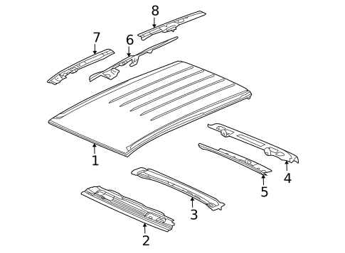 Roof & Components for 2007 Saturn Vue #0