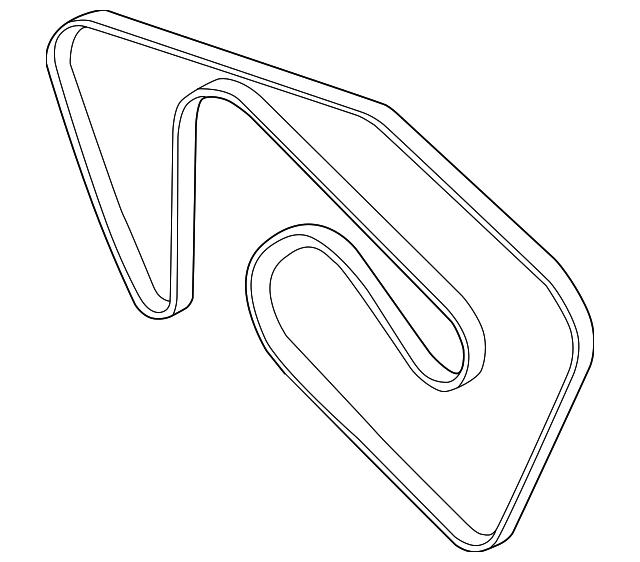 2003-2008 Jaguar S-Type Serpentine Belt AJ89034 OEM Parts Online