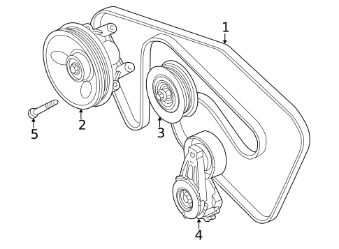 Belts & Pulleys for 2005 Jaguar S-Type #0