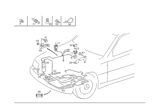 Engine Compartment Panelling with Protection Against Marten for 1987 Mercedes-Benz 300TD #0