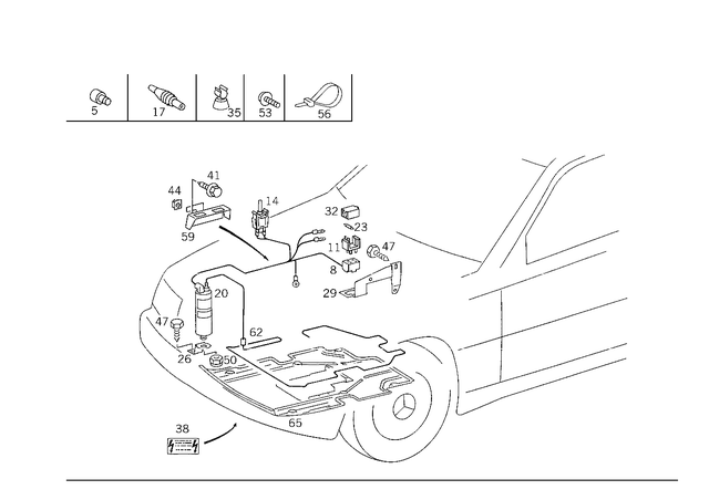 115459232 - Chassis Sheet Metal: Control Unit for Mercedes-Benz: 190, 190D, 190E, 200, 200D, 260E, 280E, 300CE, 300D, 300E, 300TD, 300TE Image image