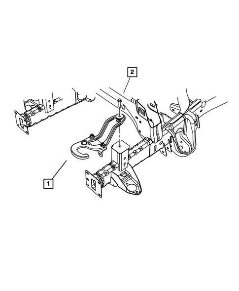 Trailer Tow and Tow Hooks for 2009 Dodge Ram 1500 #1