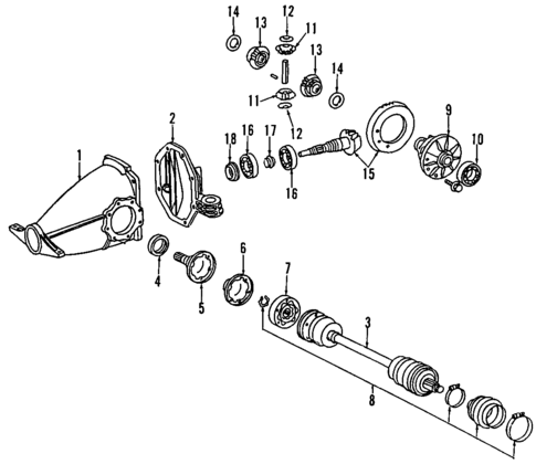 Differential for 1989 Mercedes-Benz 560SL #0
