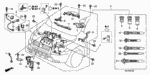 32118P72003 - Engine: HOLDER, CORRUGATED (19MM) (DARK GREEN) for Honda Image