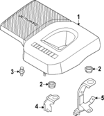 140496SY0B - : Engine Cover Bracket for INFINITI: QX60 Image