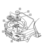 4371895 - Wheels, Covers and Jacks: Spare Tire Cover Plate for Chrysler: Sebring | Dodge: Neon, Stratus Image