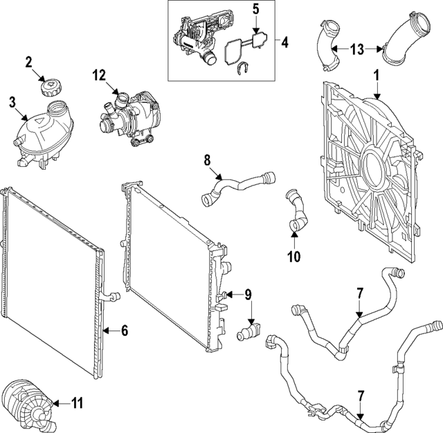 5061300 - Cooling System: Water Outlet for Mercedes-Benz Image image