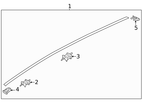Exterior Trim - Roof for 2026 Hyundai Kona Electric #0