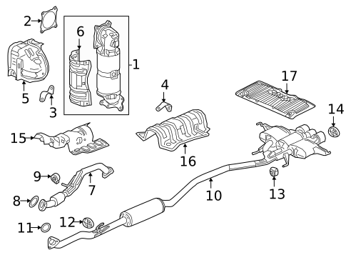Exhaust Components for 2019 Honda Civic #0