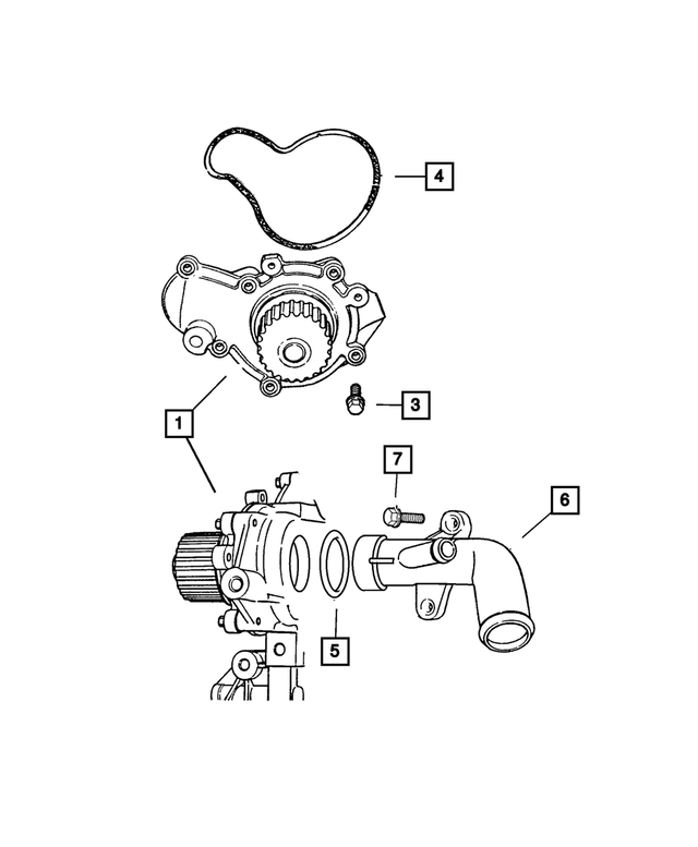 4777173 - : Water Inlet Tube O Ring for Mopar Image