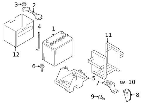 Battery for 2008 Mazda CX-9 #0