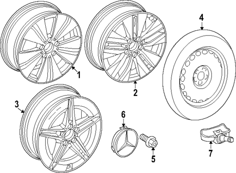 Wheels for 2024 Mercedes-Benz EQB 350 #0