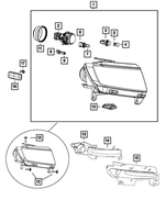 68192731AA - Electrical: Headlamp Cap for Mopar Image