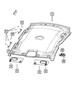 6AL12DX9AB - : Visor, Right, Us for Mopar Image