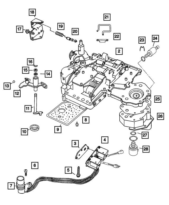 « R2118793AD – Automatic Transmission 4 Speed : Ensemble De Bloc Hydrauli pour Mopar Image »