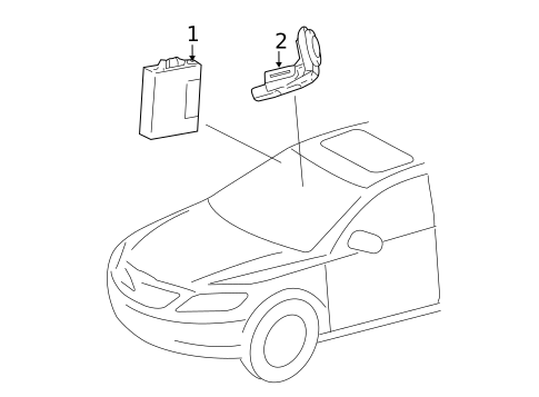 Anti-Theft Components for 2013 Toyota Camry #0
