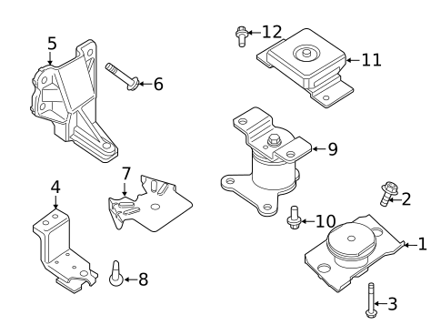 Engine & Trans Mounting for 2016 Nissan NV2500 #0