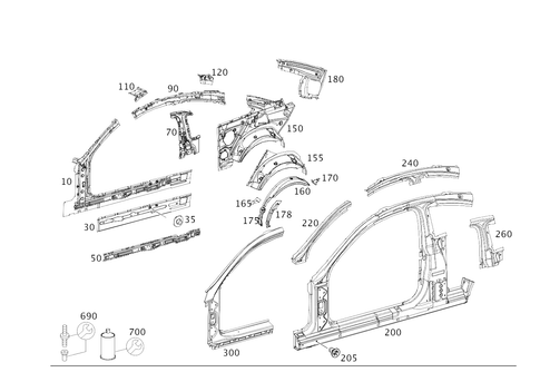 Side Walls for 2014 Mercedes-Benz C350 #0
