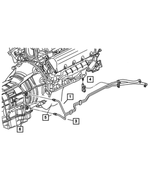 52028728AC - Cooling: Oil Cooler Tube And Hose, Pressure for Mopar Image