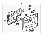 23402960 - Body: Door Trim Panel for Chevrolet: Silverado 1500, Silverado 2500 HD, Silverado 3500 HD | GMC: Sierra 1500, Sierra 2500 HD, Sierra 3500 HD Image