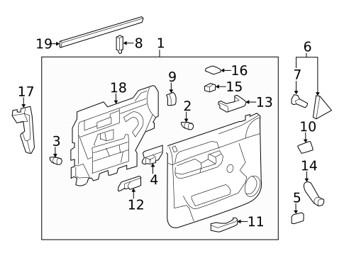 Glass - Front Door for 2011 Chevrolet Silverado 3500 HD #3