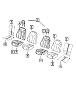 5SJ00LR5AA - Interior Trim: Front Seat Back Cover, Right for Dodge: Dart Image