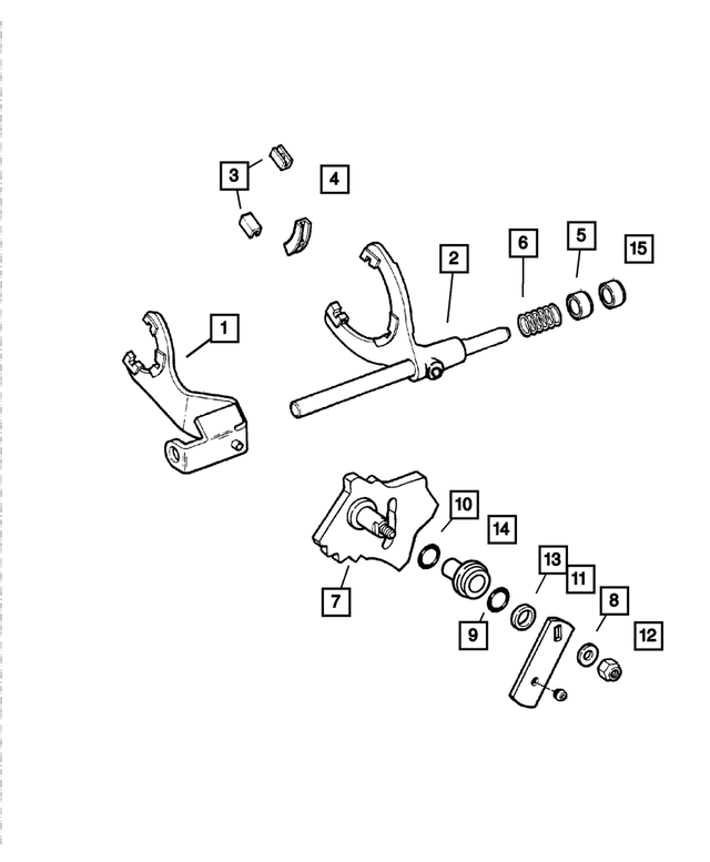 « 83503515 – Transfer Case Model 241 [DHE, DHG, DHH] : Ressort De Fourchette De Sélection Cuvette pour Mopar Image »