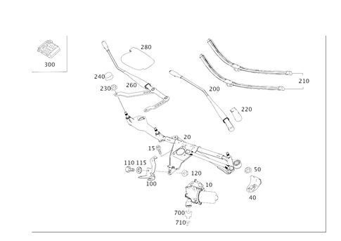 Pane Wiper for 2008 Mercedes-Benz R320 #0