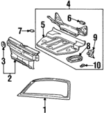 99350128501GRV - : 1989-1998 Porsche 911 - Battery Tray for Porsche: 911 Image