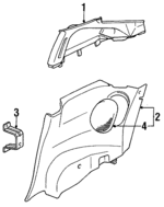 MR707946 - Body: Quarter Trim Panel for Mitsubishi Image