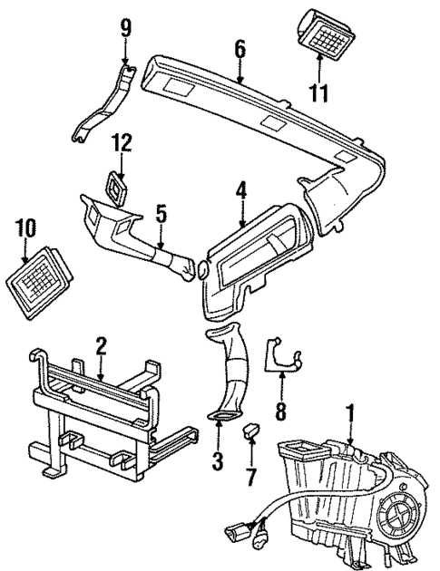 HVAC Case for 1995 Land Rover Discovery #1