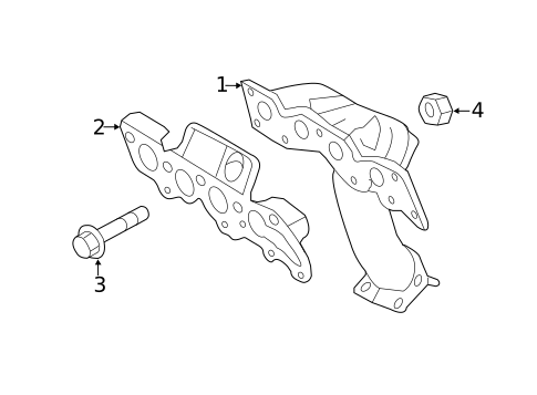Exhaust Manifold for 2012 Ford Escape #0