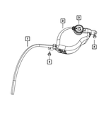55111232AF - Cooling: Coolant Bottle Return Hose for Mopar Image