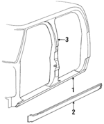 3899411 - Body: Rocker Panel for Dodge: D100, D150, D250, D350, W100, W150, W250, W350 Image