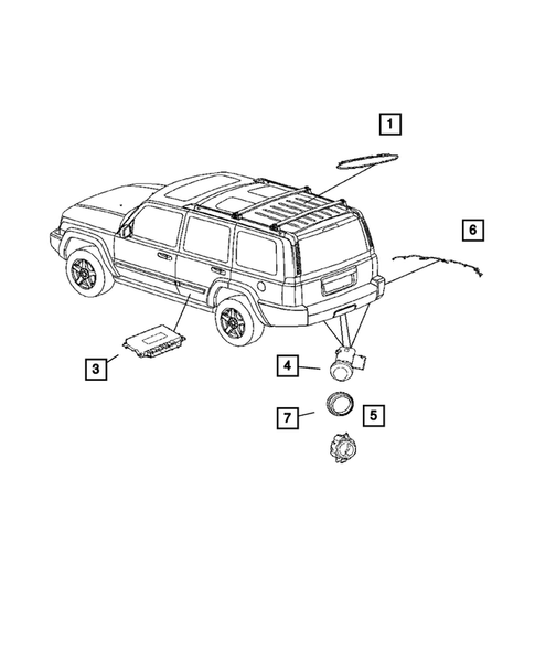Park Assist for 2007 Jeep Commander #0