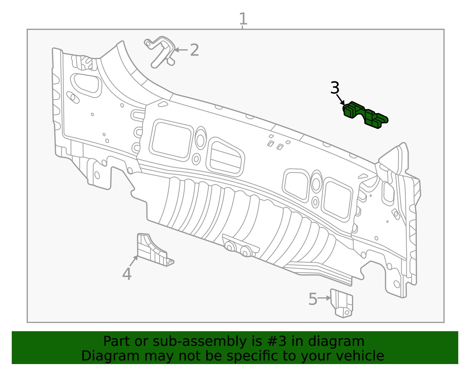 2021-2026 GM Rear Bumper Fascia Bracket 42768261 GM | GMPartsDirect.com