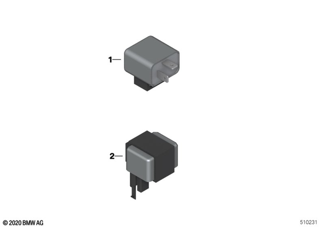 61317650999 - General Electrical System: Relay for Flasher -  for BMW-Motorrad Image