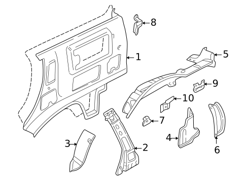Inner Structure for 2003 Suzuki XL-7 #0