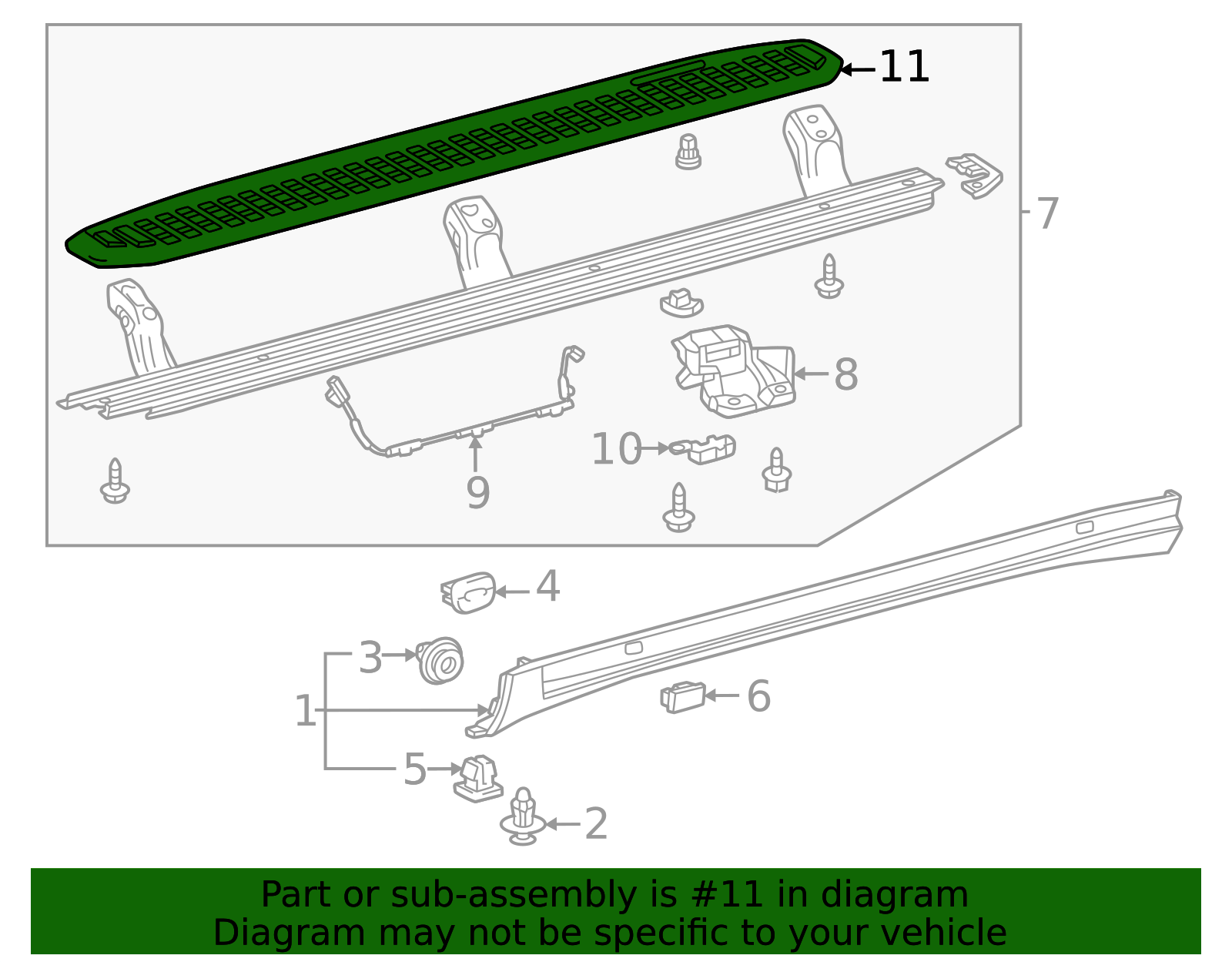 5177260240 - Running Board Step Pad 2024-2025 Toyota Land Cruiser